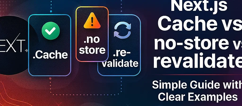Next.js Cache vs no-store vs revalidate: Simple Guide with Clear Examples